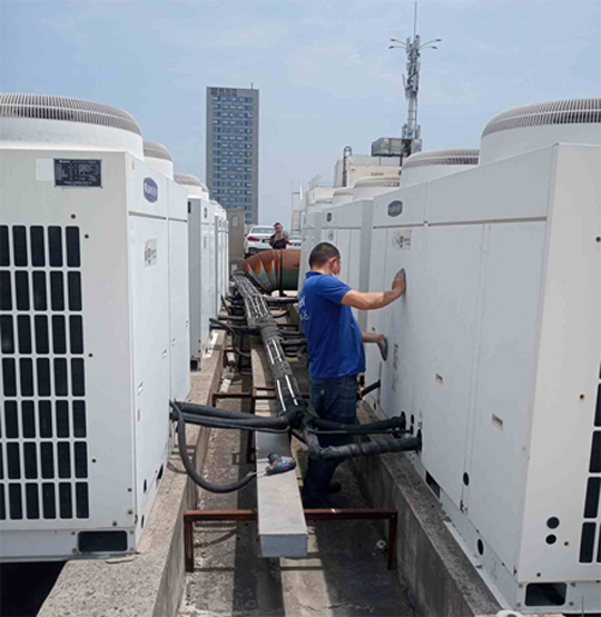 江陵中央空调制热和不制冷系统维修方法